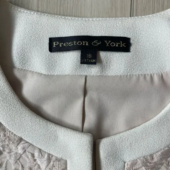 Preston & York 2 piece Blazer Suit & Skirt 18 Formal Career Office Oldmoney - Picture 10 of 16